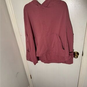 All in Motion Mauve Textured Hoodie